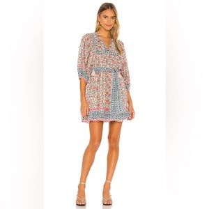 Cleobella Magdalena Mini Dress in Sunset in XS